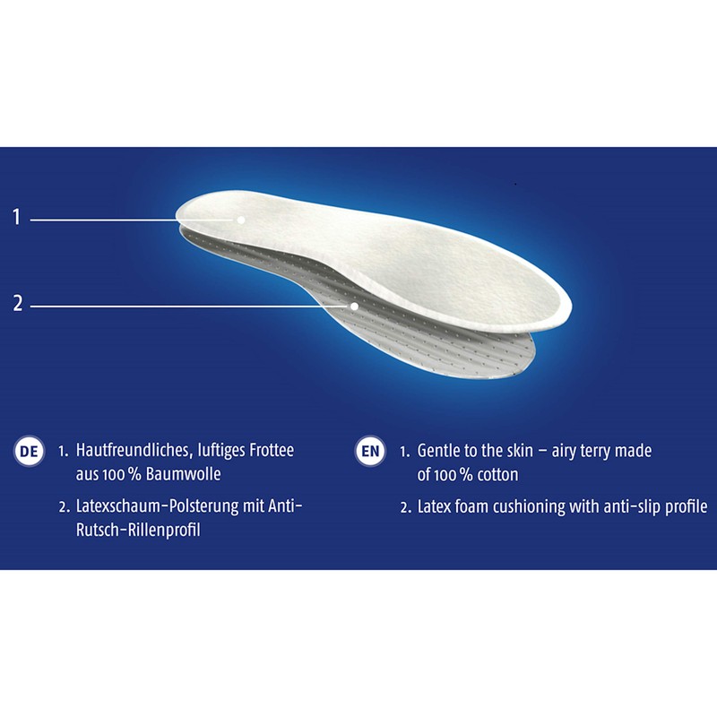 Shoeboy's Soft Cotton KIDS - Baumwoll-Einlegesohle für Barfußläufer - Größe