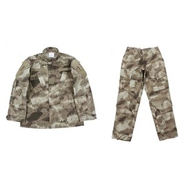 DLP Tactical BDU Combat Pants + Jacket Set 65/35 Poly/Cotton Rip Stop (A-TACS AU, Large)