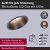 Paulmann 94871 LED Recessed Light 3-Step-Dim Cole IP44 Round 88