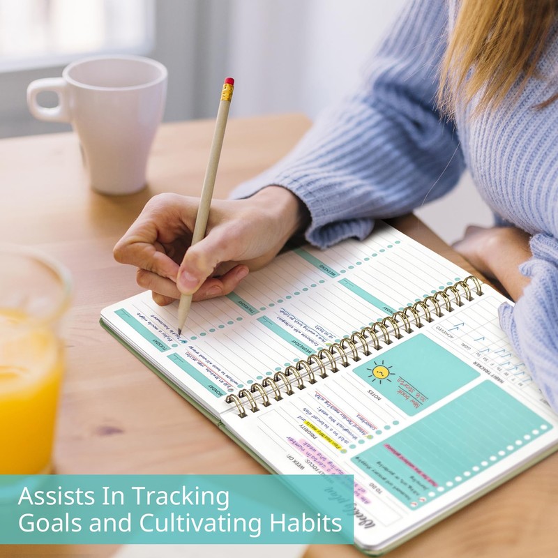 Undated Weekly Planner, Weekly To Do List Notebook with Goal