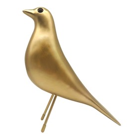 Mid-Century Sculpture Home Bird Decor - Office House Desk Dove Ornament Arts Gift Replica (Gold)