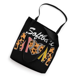 Softball Mom Leopard Print Vintage Mother's Day Tote Bag