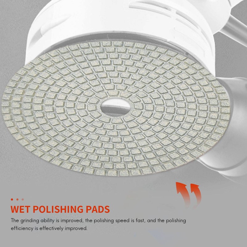 9Pcs/Set 5 Inch Diamond Polishing Pad Set Marble Concrete Stone