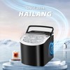 HAILANG Countertop Ice Machine with Handle, 26 Pounds of Ice