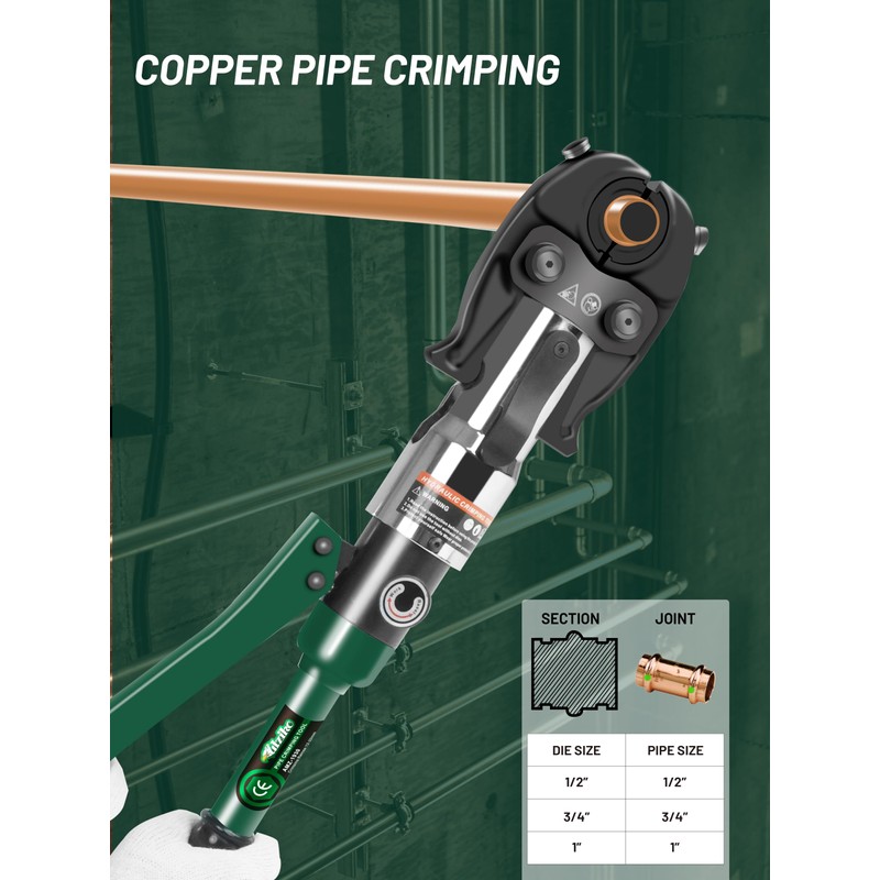UTZIKO Copper Tube Fitting Crimping Tool - ProPress Pipe Press
