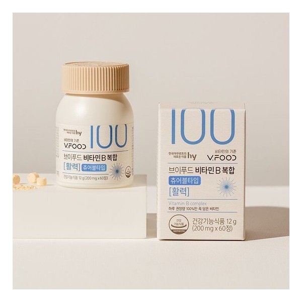 Korea Yakult [HY] V Food Vitamin B Complex 2 boxes 4 months supply / 한국야쿠르트 [에치와이]브이푸드 비타민 B복합 2박스4개월분
