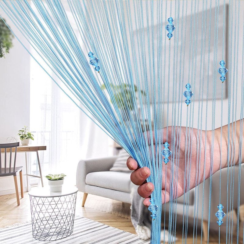 AIZESI 1PCS Beaded String Curtains for Doorways 90x200cm Crystal Door