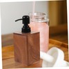 Mikinona Refillable Pump Bottle Press Pump Empty Lotion Bottle Walnut