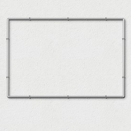 Patio Outdoor Wall Mounted Advertising Banner Frame Sign Poster Display Frame Holder Wall Mounting Billboard AD Frame for Brick Concrete Wall Sturdy Stainless Steel 10'x4'