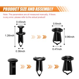 35PCS Engine Under Cover Splash Shield Guard Body Bolts, Body Panel Body Screws, Bumper Fenders Liner Push Retainer Fastener Rivet Clips, U-Nuts Kit