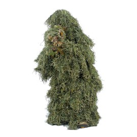 AUSCAMOTEK Ghillie Suit for Men Gilly Suit For Hunting Halloween Costume Airsoft Paintball Hood Rifle Wrap Included- XL/XXL Green