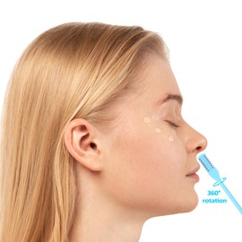 YUXIANLB 5PCS Nasal Hair Cutter, Nose Hair Trimmer, Double Sided Nose Hair Knife, 2-In-1 Nose Manual Nostril Hair Remover Tool, Portable 360 Degree Rotating Nasal Hair RazorsCutter for Unisex With Box