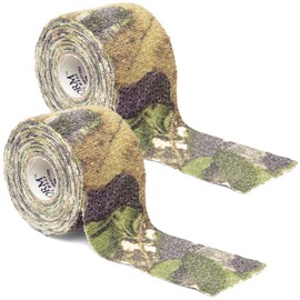 GEAR AID Camo Form Self-Cling and Reusable Fabric Camouflage Wrap, Adds Grip and Shield Hands from Hot or Cold Surfaces to Protect You and Your Equipment, Obsession, 2” x 144” Roll, 2 Pack