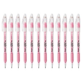 Pentel Milky Pop Stick Pastel Gel Pen, 0.8mm Medium Point, Drawing, Detailing, Decorating, Pastel Pink Ink, K98-LP, Box of 12