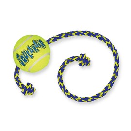 KONG SqueakAir Ball with Rope Dog Toy, Medium x 3