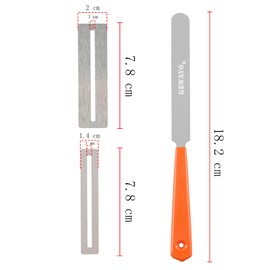 KEWAYO Fret File for Guitar, Guitar Nut Files, Stainless Steel Guitar Fret Files, Levelling Tool, Guitar Luthier Tool Set, Saddle Files Guitar