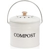 AVLA Compost Bin Kitchen Countertop, 1 Gallon Composter Pail, Food