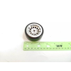 Team Associated NEW 4x Team Associated DC10 Drift Car Factory Plastic Slick Tires & Wheels 12mm