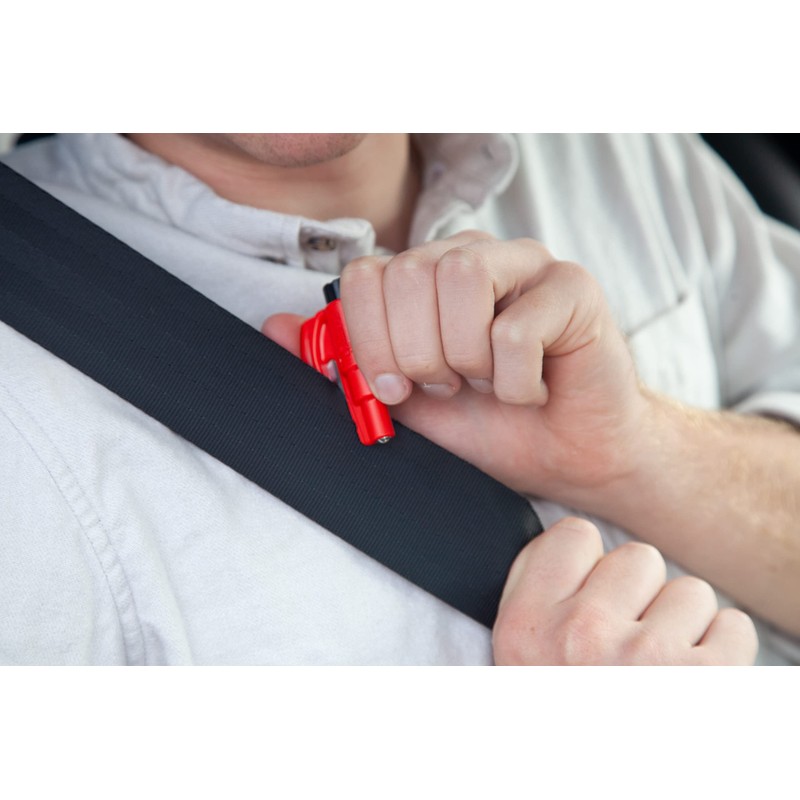 resqme The Original Emergency Keychain Car Escape Tool, 2-in-1 Seatbelt