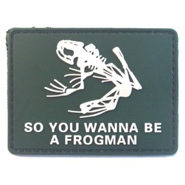 Phoenix Ikki Skull Frog Skull Frog Navy Seals Special Forces Tactical Military Airsoft Cloth Embroidered PVC Patch Patch Velcro Armband Crest Applique Green PVC