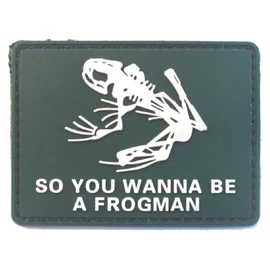 Phoenix Ikki Skull Frog Skull Frog Navy Seals Special Forces Tactical Military Airsoft Cloth Embroidered PVC Patch Patch Velcro Armband Crest Applique Green PVC