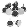 sourcing map 8 Pcs Nail-on Furniture Sliders, 7/8"(22mm) Iron Round