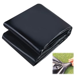 2x3m 3x5m Pond Liner, 0.12mm Pond Liners Black HDPE Pond Lining Film for Fish Ponds, Waterfall, Water Features, Garden Fountains Anti-Seepage Membrane Easy Cutting 4x6m 5x7m (Size : 3x20m(9.8x65.6ft)