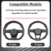 Unbranded 15"Car Steering Wheel Cover Carbon Fiber Anti-Slip For Toyota