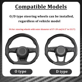 Unbranded 15"Car Steering Wheel Cover Carbon Fiber Anti-Slip For Toyota Corolla RAV4 Camry
