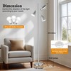 QiMH Tree Floor Lamp with 3 Light Bulbs, Standing Tall