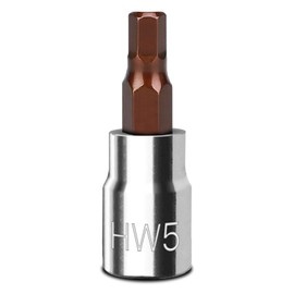 BLACKROBOT 5 mm Hex Bit Socket, 3/8 Inch Drive HW5 Allen Key Socket, Metric, Full Polished, S2 Steel Head Made For Repairing