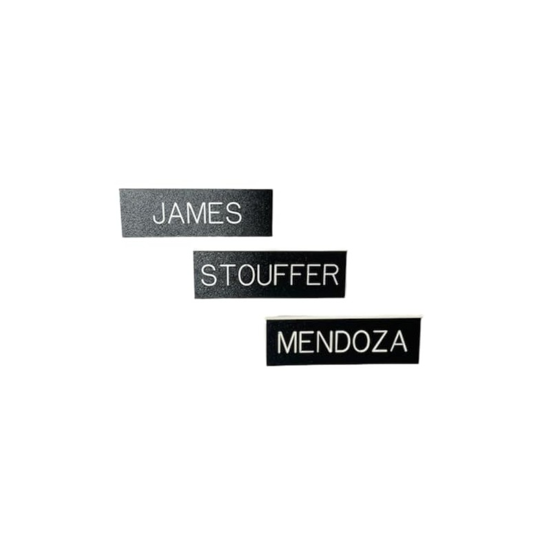 Jaymil Products Army Custom Black Name Tag (Magnetic Posts)