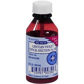 Humco Gentian Violet Topical Solution 1% USP 2 oz (Pack of 11)