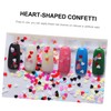 Mikinona Elegant Face Glitter Nail Art Sequins Heart Design Sticker