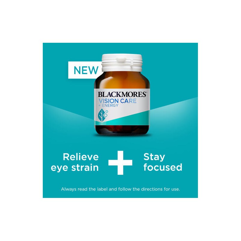 Blackmores Vision Care + Energy 60 Capsules