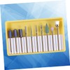 Healvian 2sets Professional Ceramic Nail Drill Bits for Manicure and
