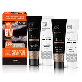 Park Jun Beauty Lab Hair Salon Color Dye for gray hair cover 150ml + 150 ml, natural black, 2 pcs / 박준뷰티랩 헤어 살롱 컬러 염색제 새치커버용 150ml + 150ml, 네추럴블랙, 2개
