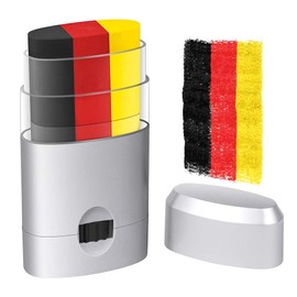 ALIIP Face Paint, Rainbow Face Paint, Rainbow Make-Up Pen, Germany Make-Up Colours, Black, Yellow, Red, Children's Make-Up, for Fancy Dress, Halloween, Carnival