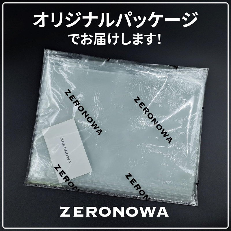 ZERONOWA Loose Leaf Zipper Pocket B5 A4 Translucent Binder Organization