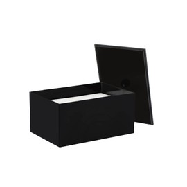 zoocatia Laundry Dryer Sheet Holder Clear Detergent Pods Container Dryer Balls Dispenser with Lid, Acrylic Plastic Storage Box for Laundry Room, Black