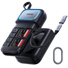 llano Portable USB 3.0 Memory Card Reader Waterproof Shockproof Compact Design for Easy Storage