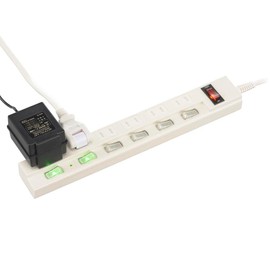 Ohm Electric HS-TPKV65W-22 00-1583 OHM Power Tap, Outlet Tap, Power Saving Tap, Lightning Guard/Breaker, 6 Outlets, 16.4 ft (5 m), Separate/Bulk Switch, Electrical Shock Protection Shutter Included,