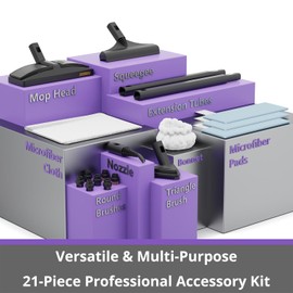 Steam Cleaner: 50s Fast Heat-up Steamer for Home Hardwood Floor Bed Car Detailing Cleaning Pink