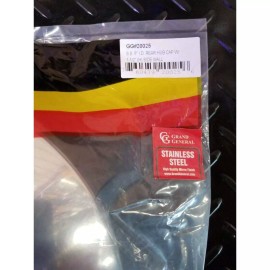 grand general stainless steel rear hub cap universal 8"  3'' sides peterbilt kenworth 20025