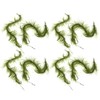 8PCS Carp Fishing Tied Hair Rigs Nylon Green Grass Line