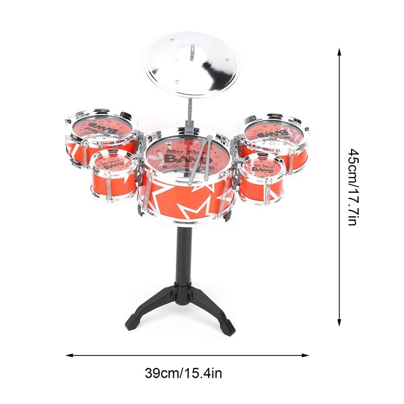 Kids Instrument Drum Set for Toddler Educational Percussion Simulation Instrument
