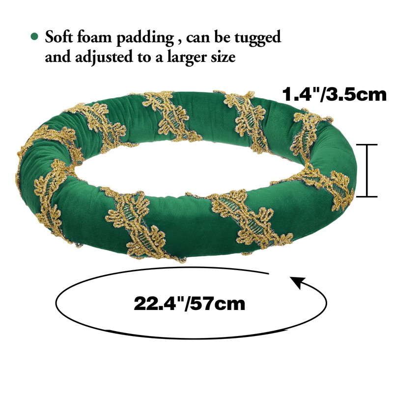 PROCOS Renaissance Padded Roll Chaplets Coif Cap Velvet Medieval Headwear
