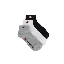 Champion Unisex Socks (Pack of 3), Mottled light grey