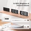CHEREEKI Alarm Clock Bedside Mains Powered, Digital Clock with Large