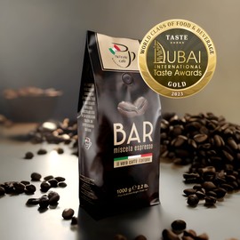 Nik Café Espresso Blend - The Real Italian - Winner of the World Class Food and Beverage 2023 - Roasted Coffee Beans, 1 kg